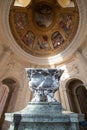 Magnificent sculpture set within an impressive church in Paris, France