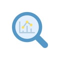 Magnificent, search, chart icon. Simple color vector elements of economy icons for ui and ux, website or mobile application