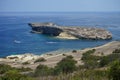 View of the St Paul`s Islands with the Statue of St Paul. St Paul`s Islands, Malta