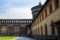 The magnificent Sforza Castle in Milan Italy.