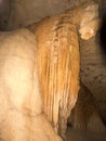 Magnificent stalactites in a cave in the reserve Ankaran, Madagascar Royalty Free Stock Photo