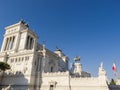 Magnificent statues at the Monument of Victor Emmanuel II at Piazza Venezia in Rome Royalty Free Stock Photo