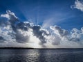 Magnificent Sunbeam Cloudscape Royalty Free Stock Photo