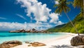 Magnificent sunny seascape luxury tropic relax coastline summer tropical beautiful