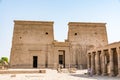 Temple of Isis on Agilkia island, moved from Philae island, Aswan, Egypt