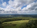 Aerial View of the Hudson Valley with Stissing Mountain Royalty Free Stock Photo