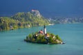 Magnificent view of Bled Lake Royalty Free Stock Photo