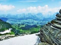 Magnificent view from the ChÃÂ¤serrugg peak in the Churfirsten mountains