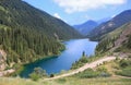 Magnificent view of the Kolsay lakes in Kazakhstan Royalty Free Stock Photo