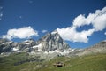 Magnificent view of the majestic Mount of Matternhorn Royalty Free Stock Photo