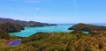 Magnificent View over Torrent Bay at Abel Tasman National Park in New Zealand Royalty Free Stock Photo