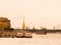 Saint Petersburg urban landscape on a cloudy day