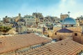 Magnificent view of the roofs of old houses Royalty Free Stock Photo