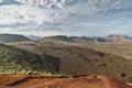 Magnificent view of Timanfaya volcanic national park known as Mountains of Fire, Lanzarote, Canary Islands, Spain Royalty Free Stock Photo