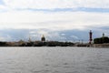 St. Petersburg, Russia, July 2019. Beautiful view of the sights of the city center from the Neva River.