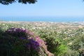 Magnificent Views Of Mijas Beach And Its Beautiful Typical White Buildings From Its Old Town.
