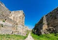 Magnificent walls of medieval city of Rhodes, Greece Royalty Free Stock Photo