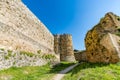 Magnificent walls of medieval city of Rhodes, Greece Royalty Free Stock Photo