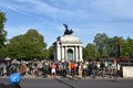 The magnificent Wellington Arch in London. Royalty Free Stock Photo