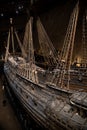 The magnificent wooden Vasa warship salvaged from the sea and displayed at Vasa Museum.