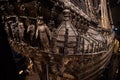 The magnificent wooden Vasa warship salvaged from the sea and displayed at Vasa Museum.