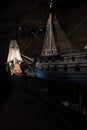 The magnificent wooden Vasa warship salvaged from the sea and displayed at Vasa Museum.