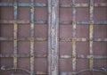 Magnificent wrought-iron gates, ornamental forging, forged elements close-up Royalty Free Stock Photo