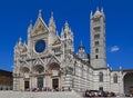 The magnificently decorated Cathedral of Siena, Italy, Europe