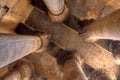 Magnificient columns in Khnum temple,Egypt Royalty Free Stock Photo