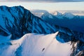 Magnificient Sunrise on Stok Kangri Mountain during ascend to the peak, Ladakh, Himalayas Royalty Free Stock Photo