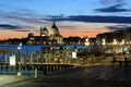 Magnificient view over the Santa Maria della Salute in Venice Royalty Free Stock Photo
