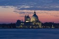 Magnificient view over the Santa Maria della Salute in Venice Royalty Free Stock Photo