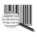 Magnified Barcode Royalty Free Stock Photo