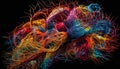 Magnified biology reveals cancer cell and antibody in human brain generated by AI