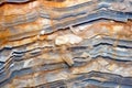 magnified image of mica layers