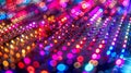 A magnified image of a microLED array a type of nanoelectronic display technology. Each individual LED emits a specific Royalty Free Stock Photo