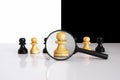 Magnified pawn Royalty Free Stock Photo