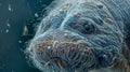 A magnified view of a water bears integument illustrating its thick and flexible icle that protects it from desiccation