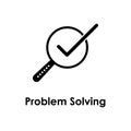 magnifier, check, problem solving icon. One of the business collection icons for websites, web design, mobile app