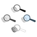 Magnifier and fingerprint. Detection of criminals by fingerprint.Prison single icon in cartoon,black style vector symbol Royalty Free Stock Photo