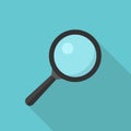 Magnifier glass, flat design