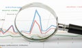 Magnifier with graphical charts