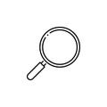 magnifier icon. Element of science illustration. Thin line illustration for website design and development, app development. Premi Royalty Free Stock Photo