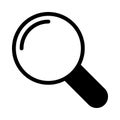 Magnifier vector glyph flat icon Royalty Free Stock Photo