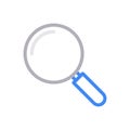 Magnifier vector flat color icon Royalty Free Stock Photo