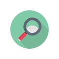 Magnifier vector flat color icon Royalty Free Stock Photo