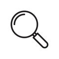 Magnifier vector thin line icon Royalty Free Stock Photo