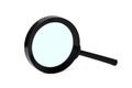 Magnifier isolated on white background. magnifying glass Royalty Free Stock Photo