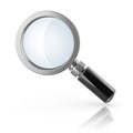Magnifier loupe icon 3d rendering