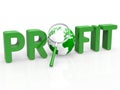 Magnifier Profit Means Profits Search And Profitable